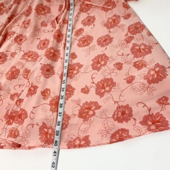 Torrid Sienna Garden Georgette Wrap Dress Floral Flutter Sleeve 22 - Picture 14 of 15